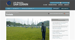Desktop Screenshot of clubdeportivosancernin.es