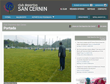 Tablet Screenshot of clubdeportivosancernin.es